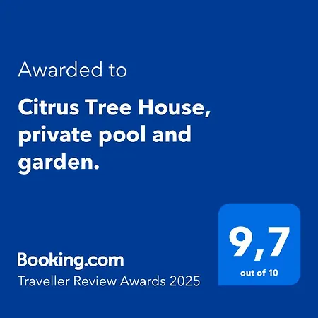 Citrus Tree House, Private Pool And Garden.