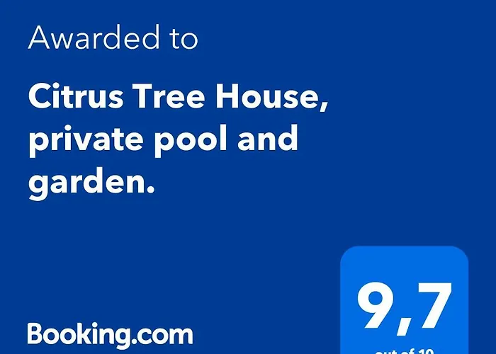 Citrus Tree House, Private Pool And Garden.